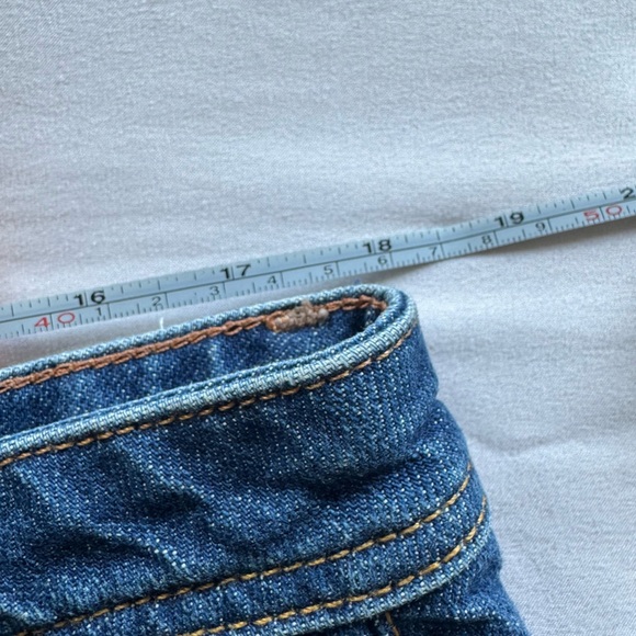 Free People We The Free Curvy Vintage High Rise Flare Jeans Sz 35 - Picture 5 of 7